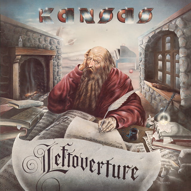 An image of the Carry On My Wayward Son cover art from Fortnite Festival. This image features an old man writing at his desk. 