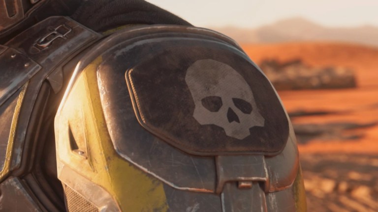 Helldiver symbol on armor in Helldivers 2