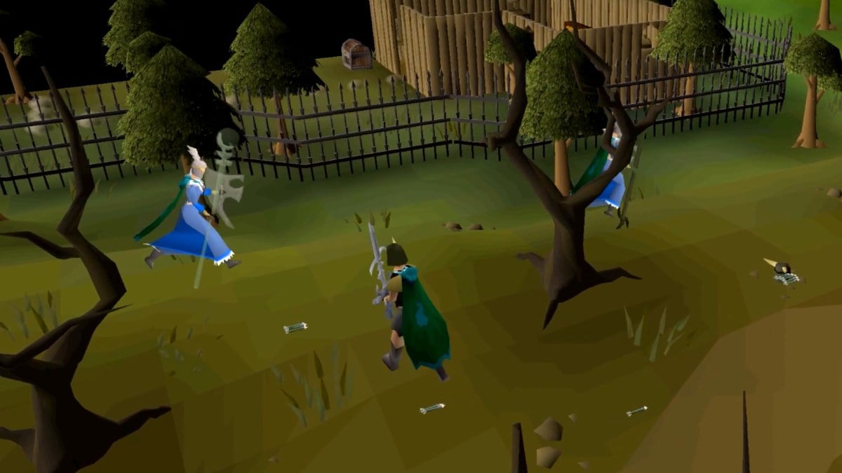 Old School Runescape players exploring