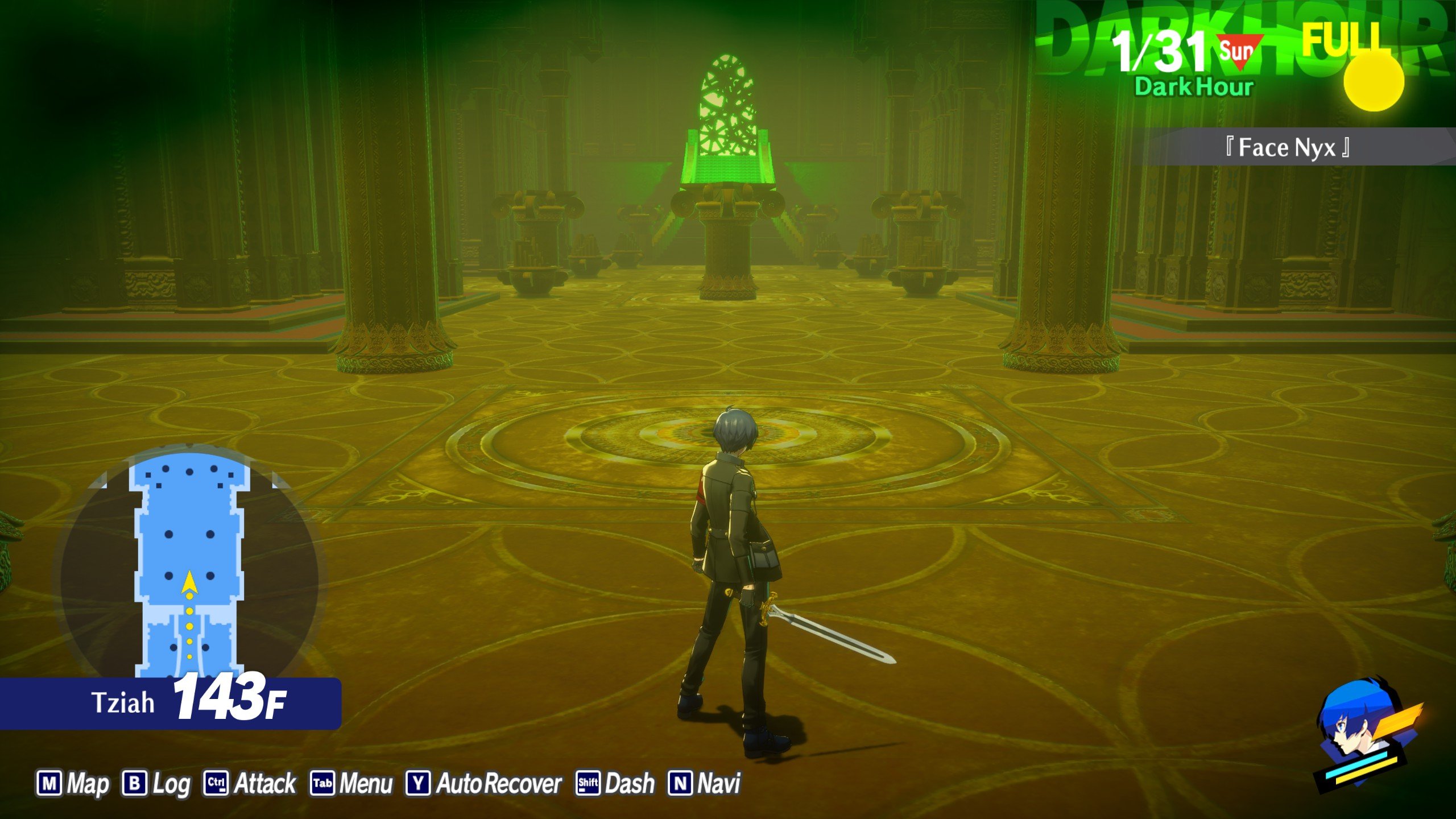 An image of the Tziah block in Persona 3 Reload.