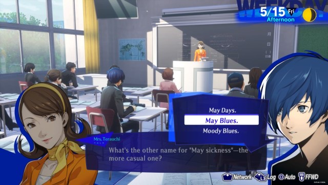 An English lesson in persona 3 reload