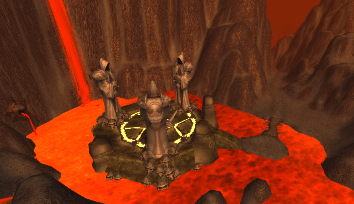 The Altar of Storms, as seen in the Burning Steppes in WoW Classic