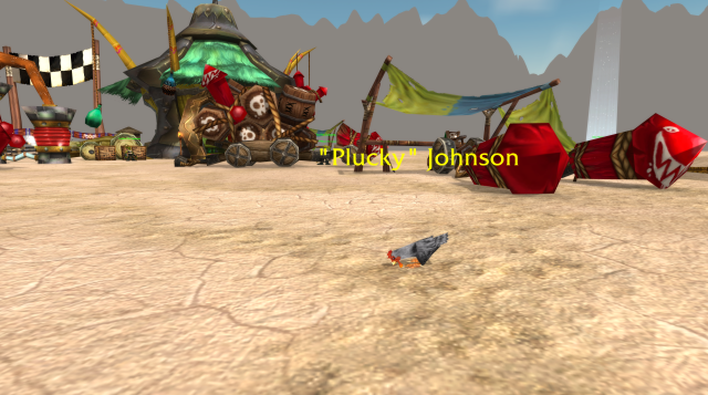 Plucky johnson the Chicken aka Magus Tirith in WoW Classic's Thousand Needles