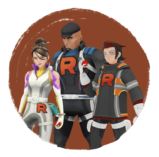 Arlo, Sierra, and Cliff from Pokemon Go.