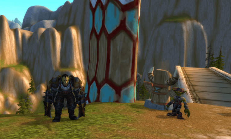 Image of an Orc in Thunderbluff in WoW SoD.