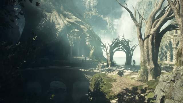 Elven settlement in Dragon's Dogma 2.