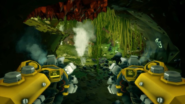 The Driller's drills in Deep Rock Galactic.