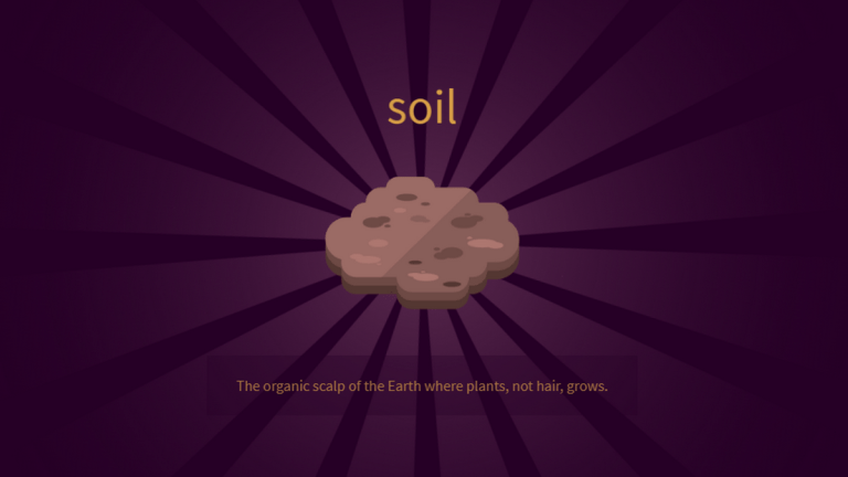 An icon of soil.