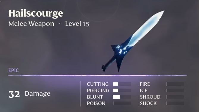 Hailscourge item description