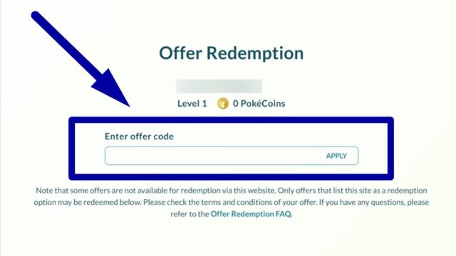 How to redeem codes in Pokémon Go.