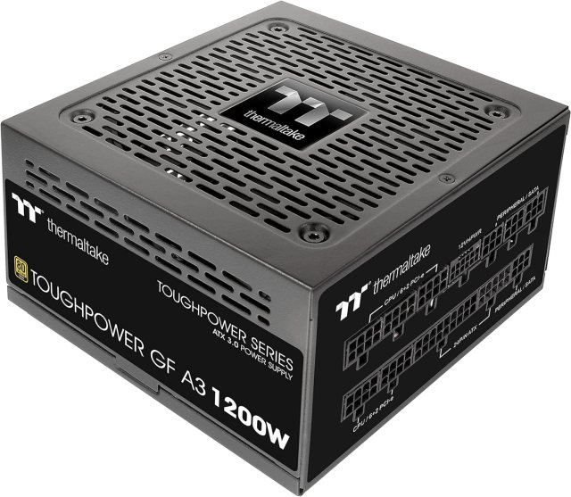 Thermaltake Toughpower GF A3 ATX 3.0 PSU on white background