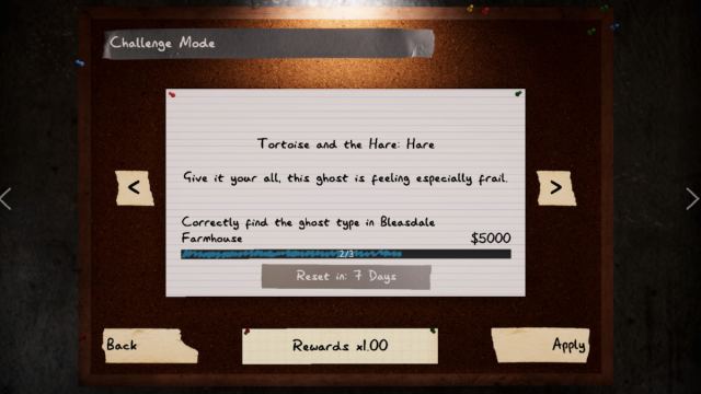 The description for the Tortoise and the Hare: Hare challenge which is "Give it your all, this ghost is feeling especially frail."