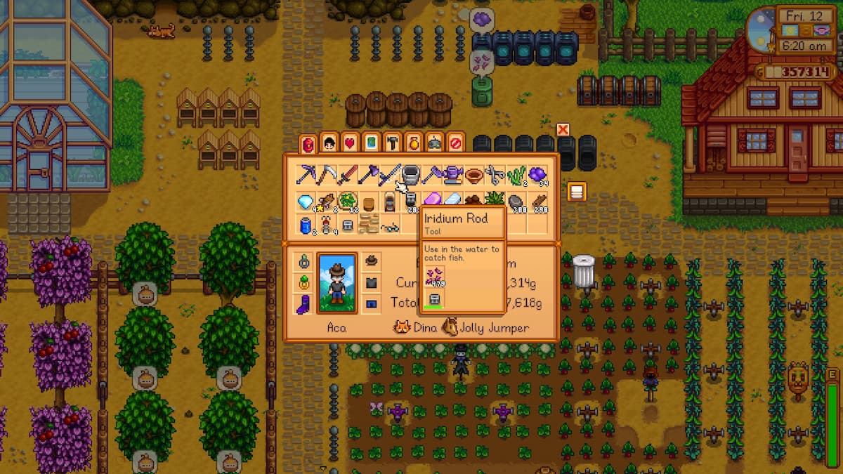 Stardew Valley attaching bait