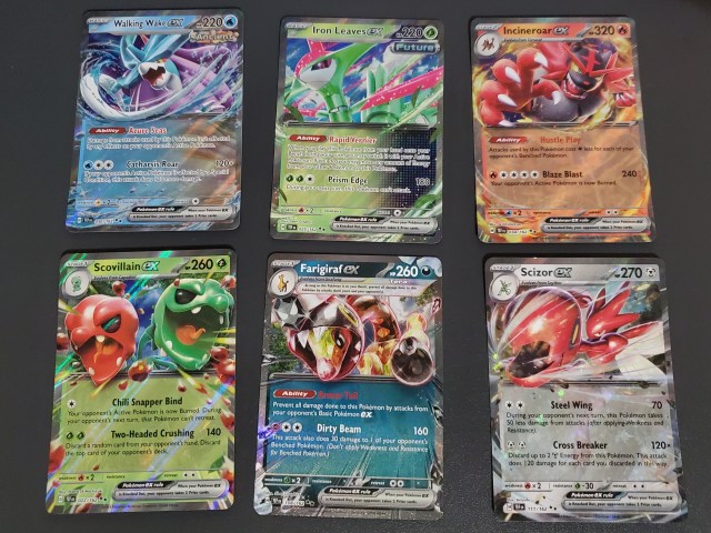 A handful of Pokemon ex pulls from Temporal Forces.