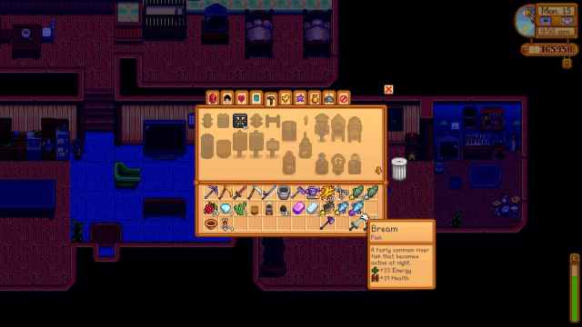 Bream in inventory in Stardew Valley