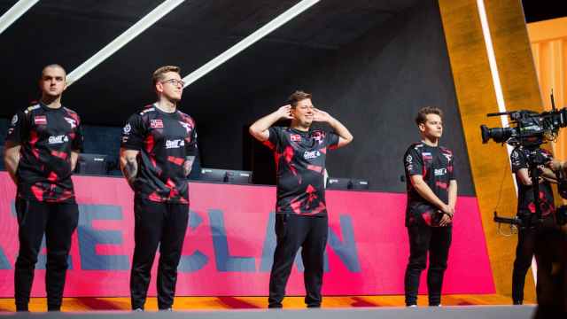 FaZe standing on the stage at the PGL Copenhagen CS2 Major.