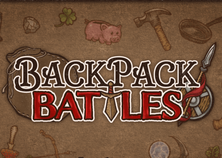 Image of the Backpack Battles home page.