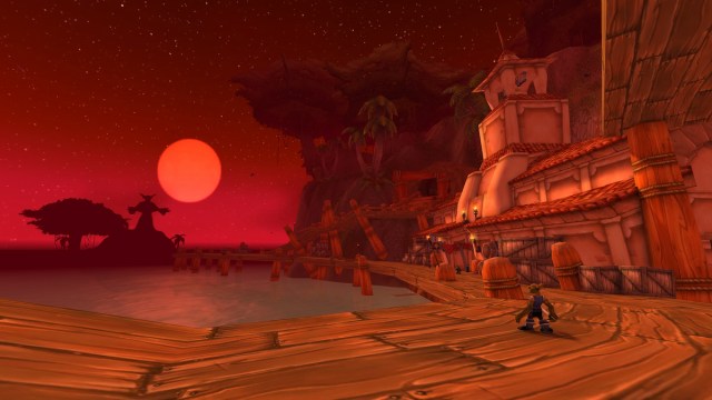 Booty Bay during the Blood Moon event in Season of Discovery