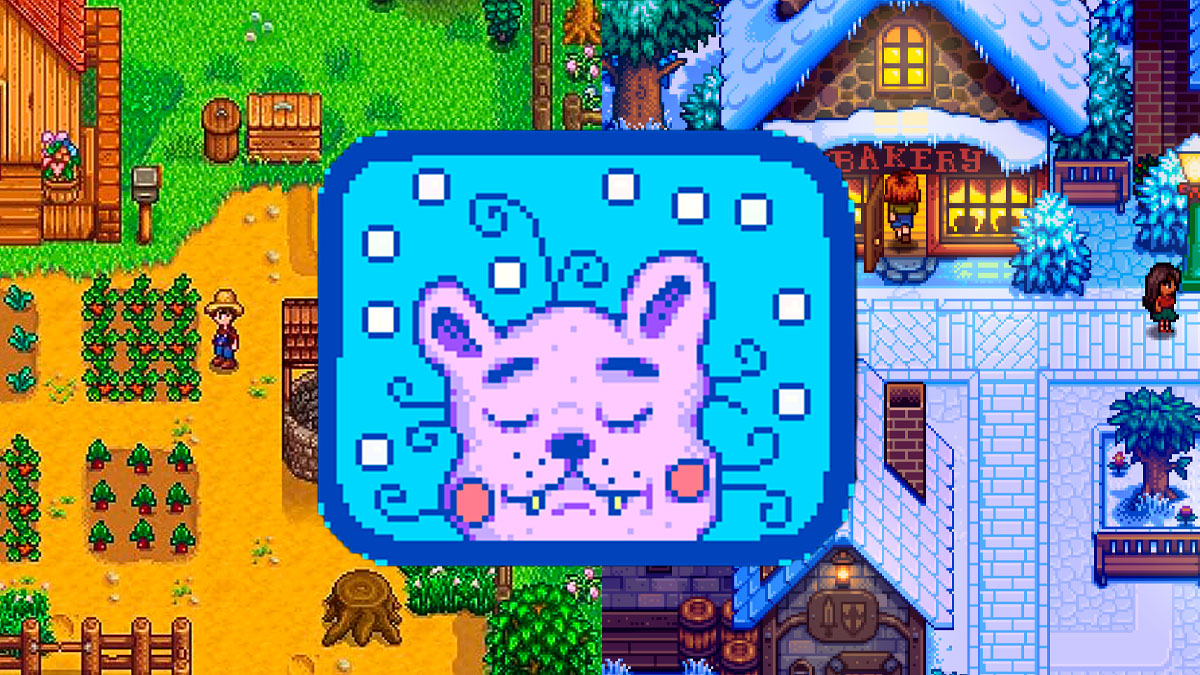 ConcernedApe logo with Stardew Valley and Haunted Chocolatier screenshots