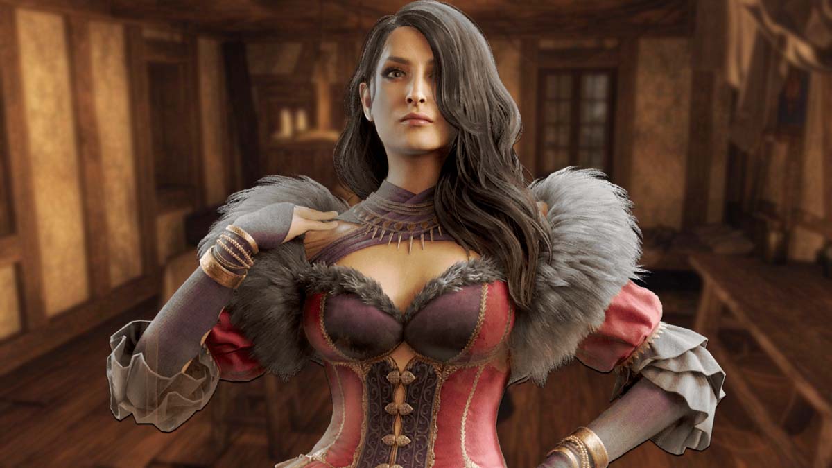 Wihelmina wearing corset Dragon's Dogma 2