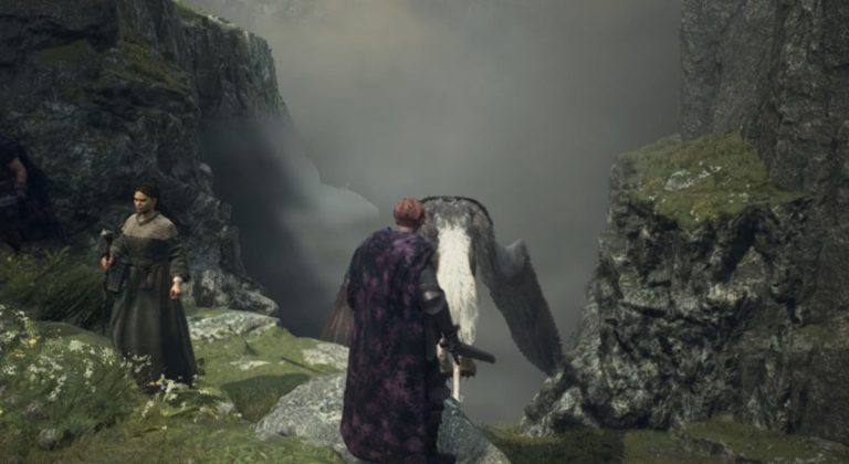 Image of a Griffin taking flight in Dragon's Dogma 2.