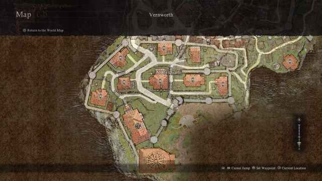 Dragon's Dogma 2 Noble Quarter map