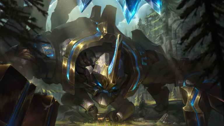 Earthrune Skarner splash art in League of Legends