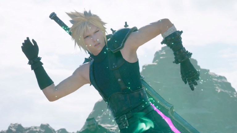 Cloud posing as a Cactuar FF7R