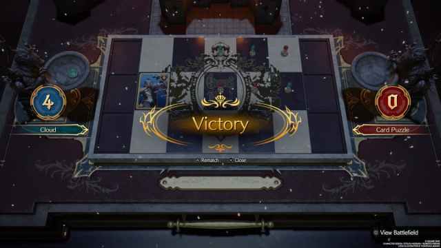 Queen's Blood victory screen