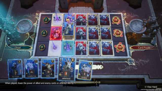 Placing the Jabberwock card in Queen's Blood