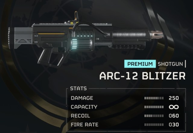 Arc-12 Blitzer stats