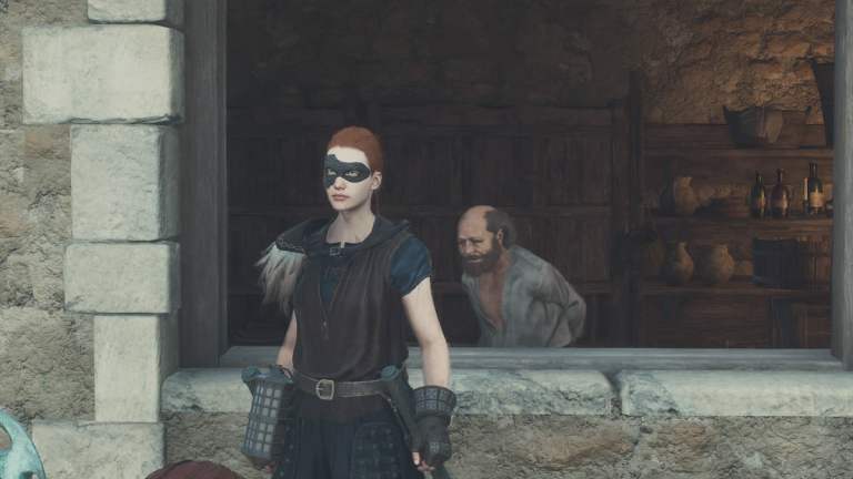 Standing next to Morris in Dragon's Dogma 2