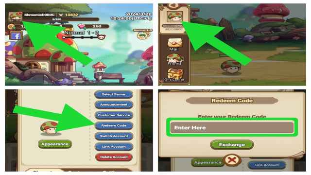 How to redeem codes in Legend of Mushroom