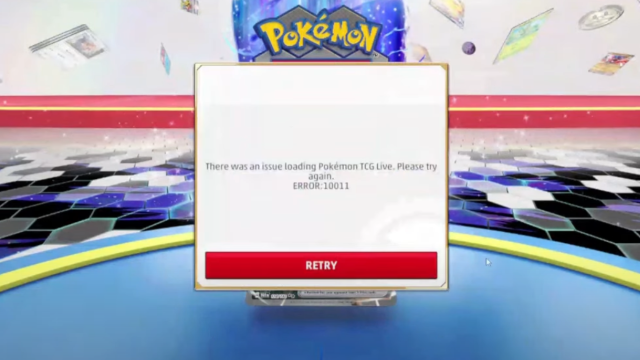 Pokemon TCG Live error 10011