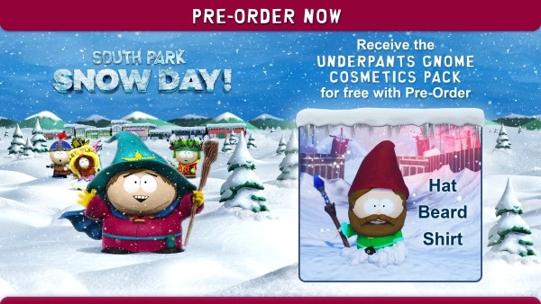 An image of the underpants gnome cosmetics pack from South Park Snow Day