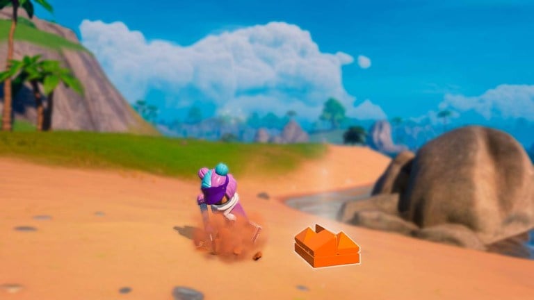 character digging sand LEGO Fortnite