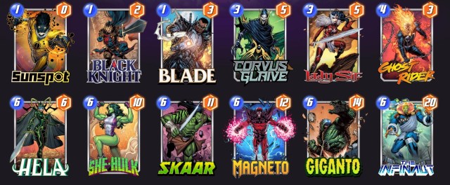 Marvel Snap Hela Glaive Ramp deck