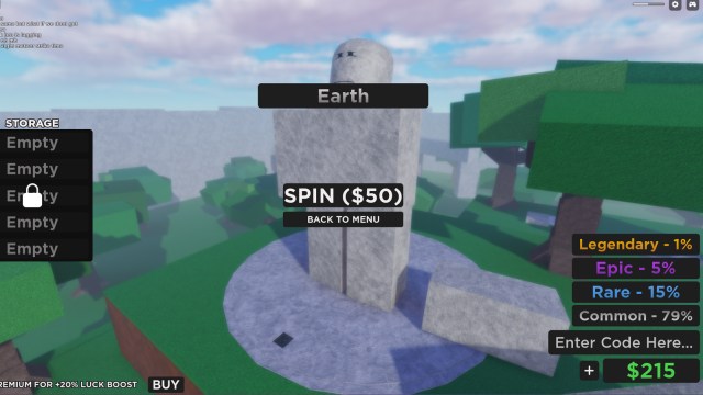 Spin Menu Element Battles