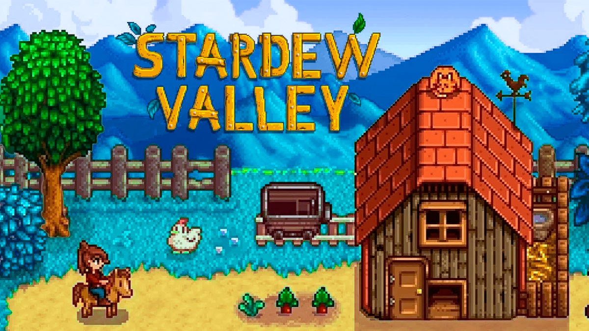 Stardew Valley farm with blue grass