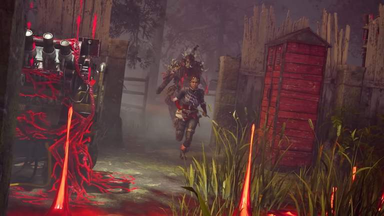 Oni chasing Elodie Rakoto during the Blood Moon event