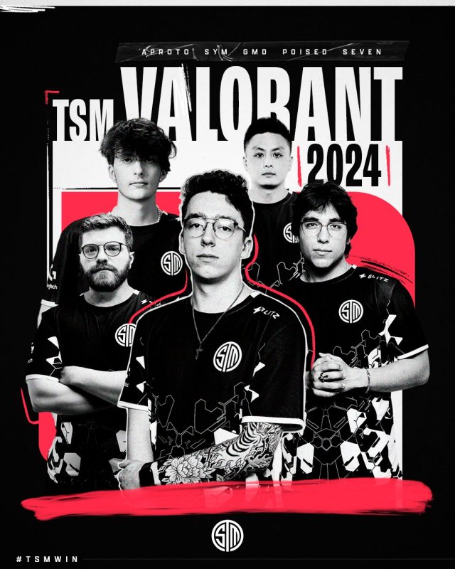 TSM VALORANT 2024 roster announcement promo.