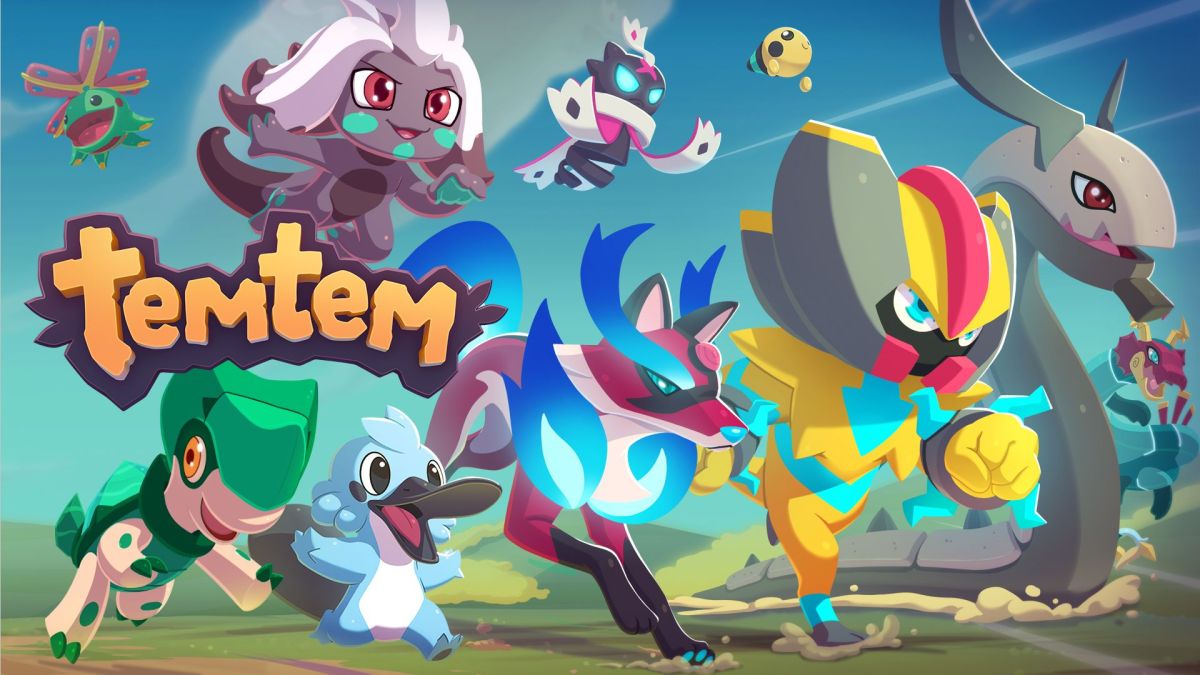 Temtem keyart of Tems running together