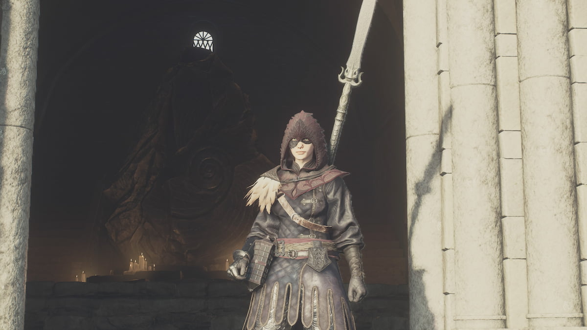 Standing outside Vernworth Pawn Riftstone in Dragon's Dogma 2