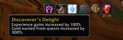 Discoverer's Delight buff in WoW SoD