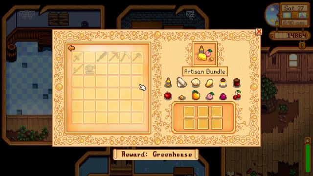 The Artisan Bundle in Stardew Valley.