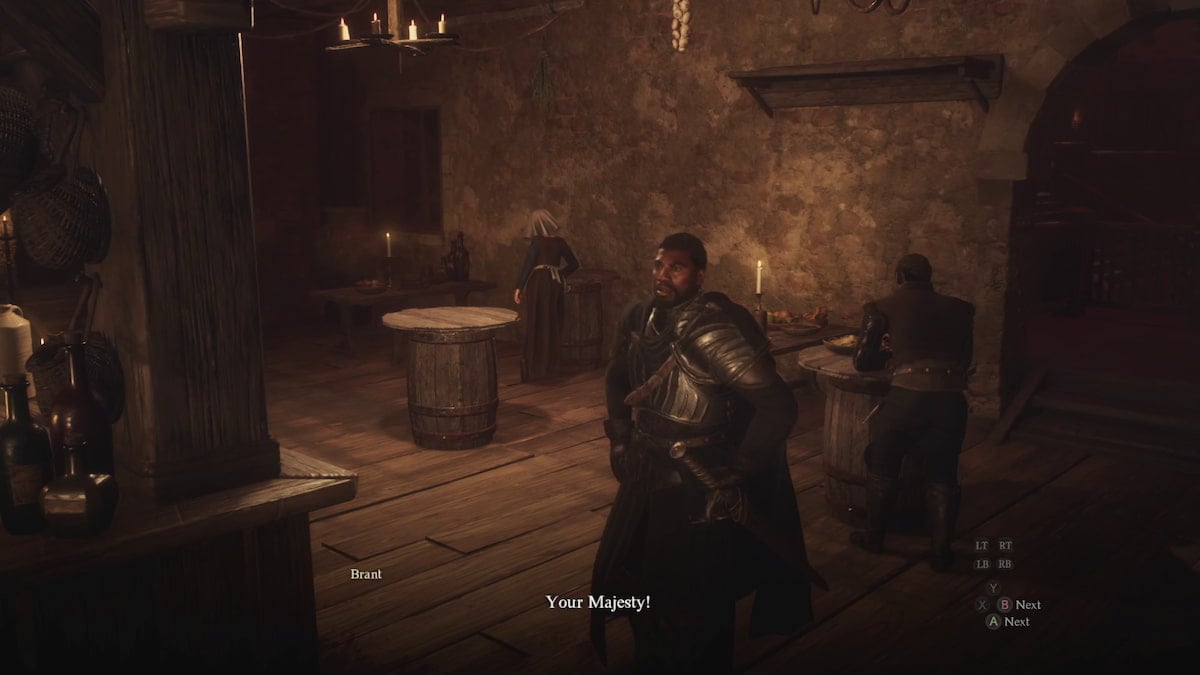 Brant at the Vernworth inn in Dragon's Dogma 2.