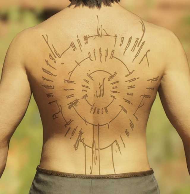 Dragon's Dogma 2 Baldur's Gate 3 Astarion back tattoo mod