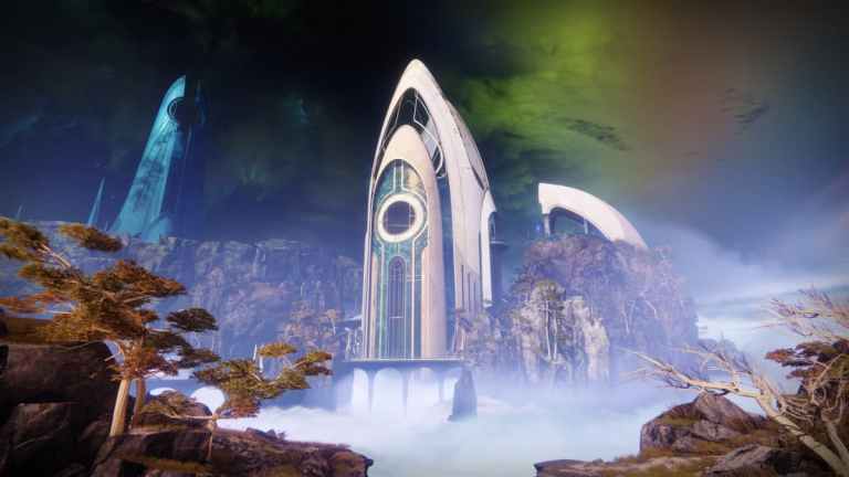 The Spine of Keres and the Oracle Engine in Destiny 2, as seen when the Curse is weak.