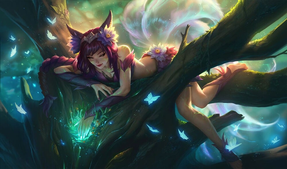 Elderwood Ahri in League of Legends.