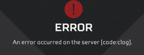 Error code clog in Apex Legends.